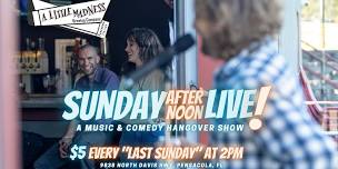 Sunday Afternoon Live – Hangover Show – Music Stand-Up Comedy