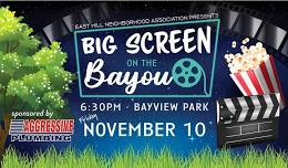 Big Screen on the Bayou Movie Night