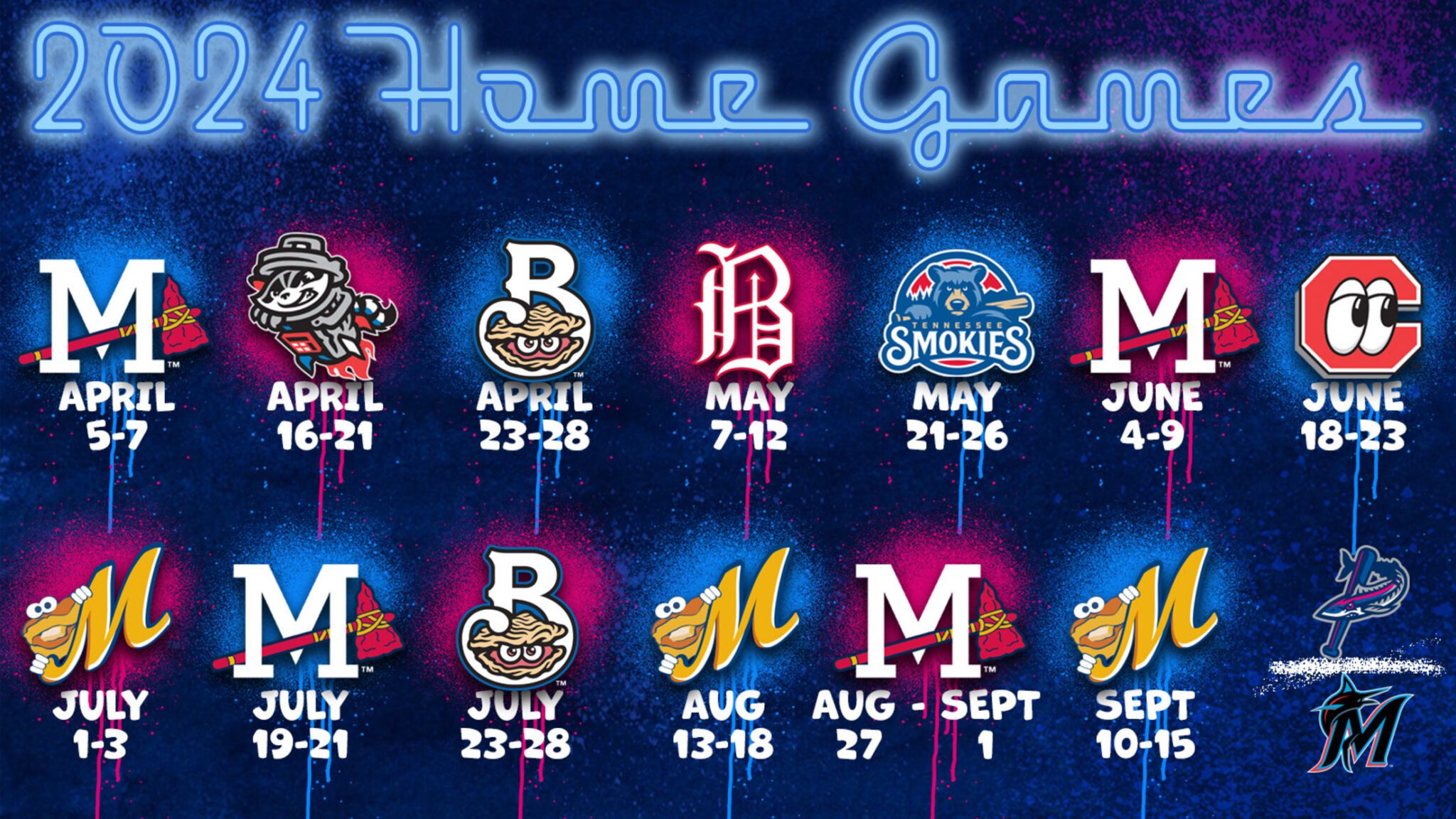 Blue Wahoos Announce 2024 Home Schedule