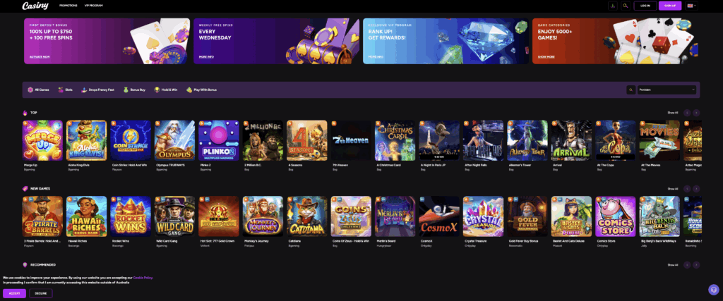 Casiny Casino Review An In-Depth Look at Gaming Excellence