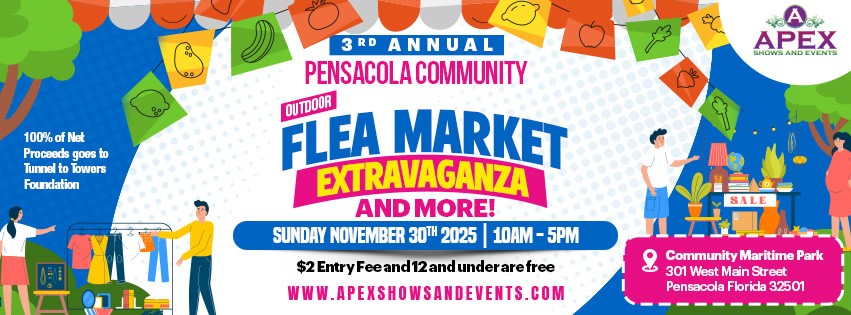 Fall Pensacola Outdoor Community Flea Market Extravaganza and More